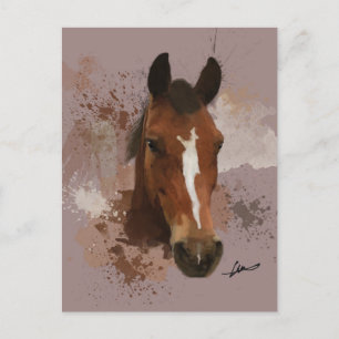 Braunes Horn Postkarte