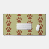 Braunes Hundeschwulst Schreibtischunterlage (Tastatur & Maus)