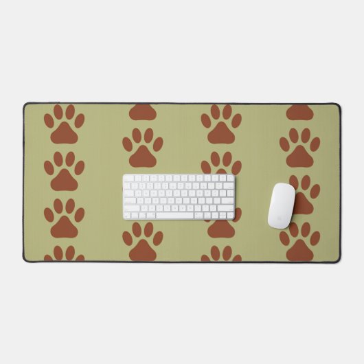 Braunes Hundeschwulst Schreibtischunterlage (Tastatur & Maus)