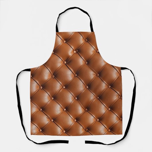 Braunes Imitat Leder (Lederlook) Schürze (Vorderseite)