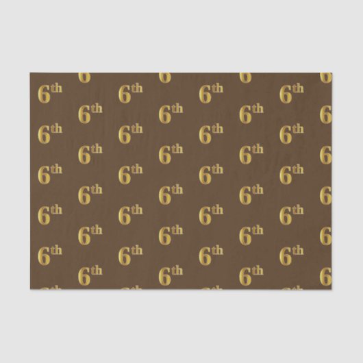 Braunes, Imitate Gold 6. (6.) Event Tissue Paper Seidenpapier (Vorderseite)