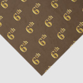 Braunes, Imitate Gold 6. (6.) Event Tissue Paper Seidenpapier (Ausschnitt)