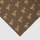 Braunes, Imitate Gold 9. (9.) Event Tissue Paper Seidenpapier (Ausschnitt)