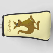 Braunes Känguru-Design Golf Headcover (Vorderseite)