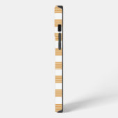 Braunes Karo-Karo-Muster iPhone Hülle (Linke Seite)