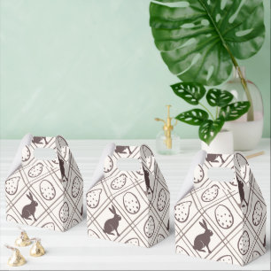 Braunes Karo-Ostern   Geschenkschachtel