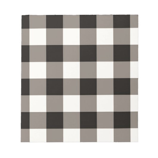 Braunes Karomuster Notizblock (Vorderseite)