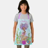 Braunes kleines Meerjungfrau-Überlaufbüro Schürze (Insitu)