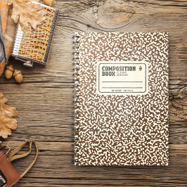 Braunes Komposition Notizblock