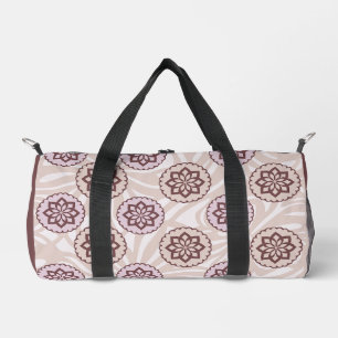 Braunes Kreisstern-Design Duffle Bag