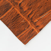 Braunes Krokodilleder Fleecedecke (Ecke)