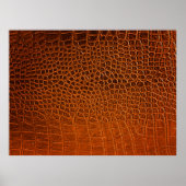 Braunes Krokodilleder Poster (Vorne)