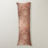 Braunes Kupfer inspiriert Gradienten modernen Luxu Seitenschläferkissen (Vorderseite Vertikal)