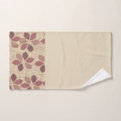 Braunes Leaf Badehandtuch Set (Handtuch)