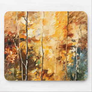 Braunes Leaf Natur Stille Abstrakte Kunst Mousepad