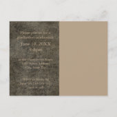 Braunes Leder - Abschluss Ankündigung Postkarte (Rückseite)