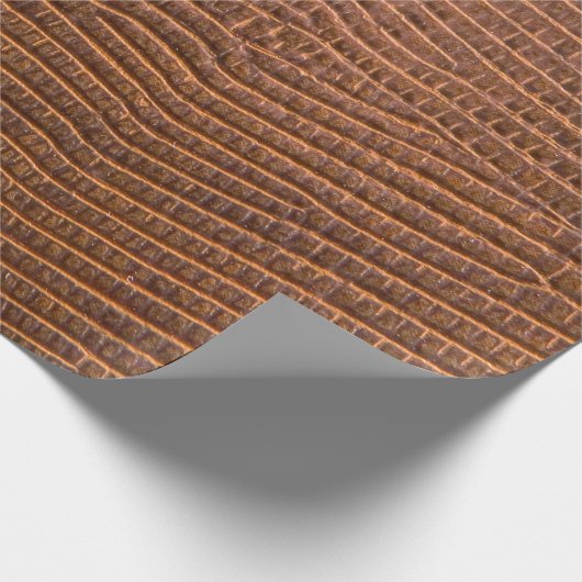 Braunes Leder als Untergrundstruktur, Leder, Geschenkpapier (Ecke)