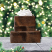 braunes Leder aussehend wie Coat Geschenkpapier