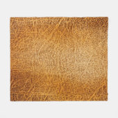 Braunes Leder: Detaillierte Textur Fleecedecke (Vorderseite (Horizontal))