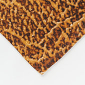 Braunes Leder: Detaillierte Textur Fleecedecke (Ecke)