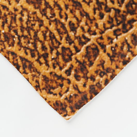 Braunes Leder: Detaillierte Textur Fleecedecke (Ecke)