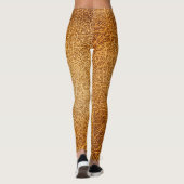 Braunes Leder: Detaillierte Textur Leggings (Rückseite)