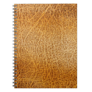 Braunes Leder: Detaillierte Textur Notizblock
