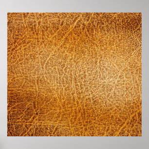 Braunes Leder: Detaillierte Textur Poster