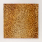Braunes Leder: Detaillierte Textur Puzzle (Horizontal)