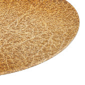 Braunes Leder: Detaillierte Textur Schneidebrett (Ecke)
