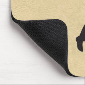 Braunes Leder-Golf-Design Mousepad (Ecke)