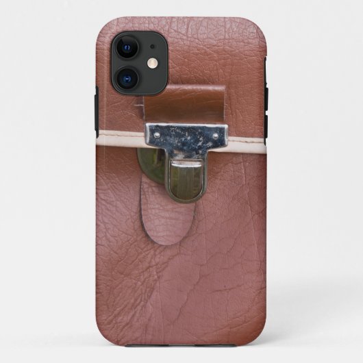 Braunes Leder iPhone 5 Gehäuse Case-Mate iPhone Hülle (Rückseite)