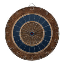 Braunes Leder Look Dartboard