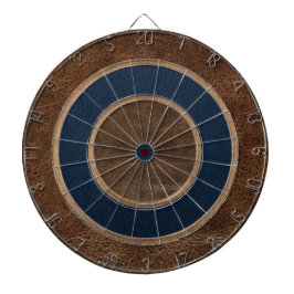 Braunes Leder Look Dartboard Dartscheibe