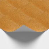 Braunes Leder, Textur-Hintergrund geschlossen. Geschenkpapier (Ecke)