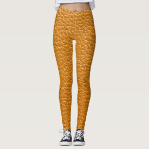 Braunes Leder, Textur-Hintergrund geschlossen. Leggings