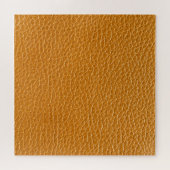 Braunes Leder, Textur-Hintergrund geschlossen. Puzzle (Horizontal)