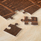 Braunes Leder Textur, Verwendung im Hintergrund. Puzzle (Seite)