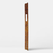 Braunes Leder: Texturierter Hintergrund. Case-Mate iPhone Hülle (Rückseite / Rechts)