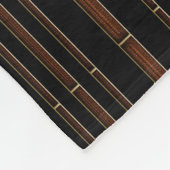 braunes Leder und schwarz Fleecedecke (Ecke)