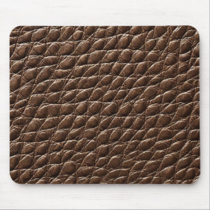Braunes Lederoptik-Muster Mousepad