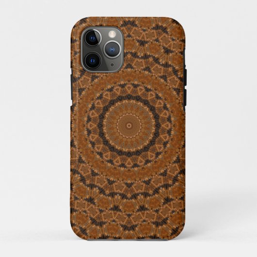 Braunes Mandala-Rad... Case-Mate iPhone Hülle (Rückseite)