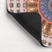 Braunes Mandala-Rad... Mousepad (Ecke)