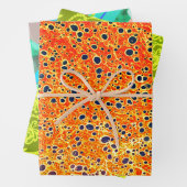 Braunes Marmorpapier, grüne Paisley Pearl, Chiron Geschenkpapier Set (Beispiel)