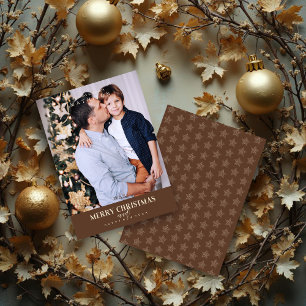Braunes modernes und anspruchsvolles Weihnachtsfot