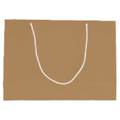 Braunes Monogramm Kalligrafie minimalist professio Große Geschenktüte (Rückseite)