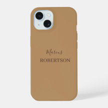 Braunes Monogramm Kalligrafie minimalist professio