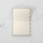 Braunes, neutrales, geflochtenes Baby Dankeskarte (Innenseite)