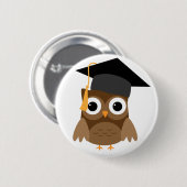 Braunes Owl mit Cap-Abschluss-Taste Button (Vorne & Hinten)