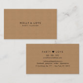 Braunes Packpapier # 2% pipe% Visitenkarte (Vorne/Hinten)